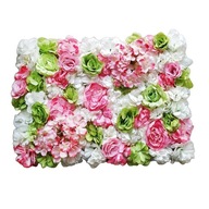 Sada kvetinových panelov 3D umelých zelených kvetov