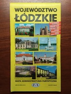 Województwo Łódzkie mapa administracyjno-turystycz