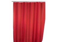 Sprchový záves, textilný, farba červená, 180x200 cm, WENKO