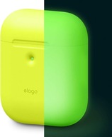 Silikonowe etui do ładowania bezprzewodowego Elago do słuchawek AirPods 1 i 2 w kolorze neonowożółtym