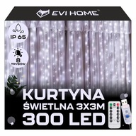 LED svetelná clona 3x3 LAMPIČKY 300 Vianočné vianočné stromčeky USB GIRLANDA