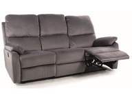 Sofa rozkładana SPENCER 3 VELVET szara komfort
