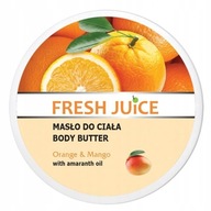 Telové maslo Pomaranč a mango,Výživné, husté telové maslo Fresh JUIC