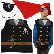 Kostium strój karnawałowy pirat żeglarz 3-8 lat Na prezent dla dziecka