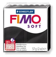 Modelína FIMO Soft 57 g, 9 černá