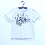 T-shirt Koszulka CHŁOPIĘCA Nadruk NAPISY Krótki rękaw roz. 116-122 cm A2902
