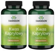 Swanson Kyselina kaprylová 600mg Candida Caprylic Acid Neutralizuje kvasinky