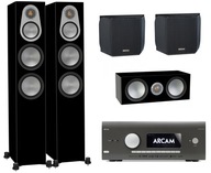 2× Reproduktorové stĺpy Monitor Audio Silver 300 čierne + 4 iné produkty