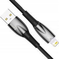 Kabel USB A do Apple Lightning BASEUS 2,4A Glimmer Series 1m czarny 100cm