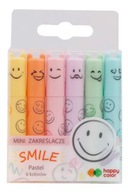 ZVÝRAZŇOVAČE MINI SMILE 6 KOL HAPPY COLOR