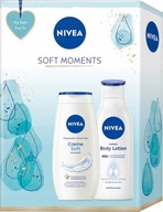 DZIEŃ MATKI Zestaw kosmetyków żel 250ml + balsam 250ml NIVEA Soft Moments