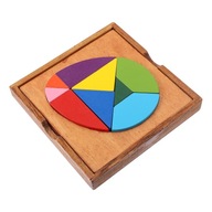 Drewniane puzzle dla dorosłych Drewniane jajka Tangram zabawki