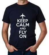 koszulka KEEP CALM AND FLY ON prezent