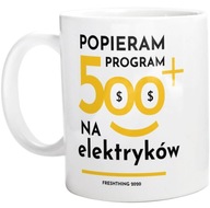 Program 500 plus na elektryków Kubek Biały