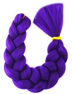Syntetické vlasy farebné vrkôčiky fialová