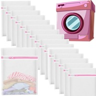 MOSÓZSÁK HÁLÓS MOSÓZSÁK RUHÁK FEHÉRNEMŰ FÜGGÖNY 15 db