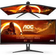 Monitor Gamingowy 34 CALE AOC 144Hz 1ms VA CURVED 21:9 1440p QHD HDR