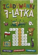 książeczka edukacyjna 7 LAT łamigłówki zgadywanki labirynty krzyżówki