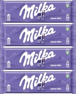 MILKA CZEKOLADA ALPINE MILK 270G x4