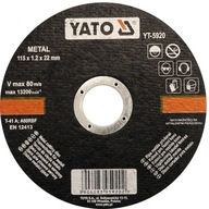 YATO YT-5920 Tarcza do cięcia metalu 115x1,2x22 mm