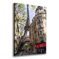 Vászonkép Eiffel-torony Párizs 70x100 cm