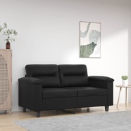 2-OSOBOWA SOFA CZARNA 120CM SZTUCZNA SKÓRA