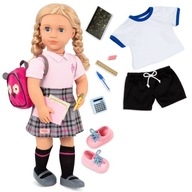 Bábika školáčka so školským batohom uniforma žiak Hally Our Generation