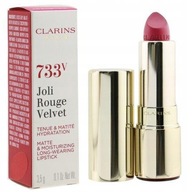 Clarins joli rouge velvet 733 soft plum pomadka