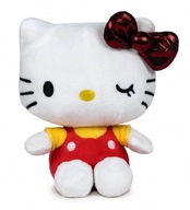 Hello Kitty edycja na 50 urodziny pluszak 16cm CZERWONO-ŻÓŁTA