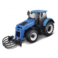 Traktor New Holland T7 s chápadlom 1:32 BBURAGO