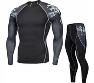 RASHGUARD LEGÍNY NA TRÉNING SILOVÝ TRENAŽÉR MMA M