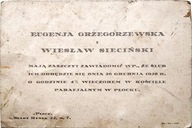 ZAWIADOMIENIE O ŚLUBIE -PŁOCK 1928