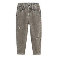 COOL CLUB Spodnie dziewczęce jeansowe mom fit r. 140