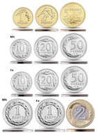 1 2 5 gr +10 20 50 gr groszy MN+Fe + 1 zł złoty MN+Fe + 2 zł 2019 - 12 szt.