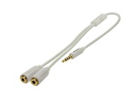 Pro-Link kábel 9000158-10 minijack (3,5 mm) - 2x minijack (3,5 mm) 0,2 m