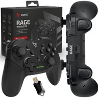 KONTROLER GAMEPAD PAD BEZPRZEWODOWY DO PC PS3 SAVIO RAGE WIRELESS WIBRACJE