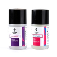 Victoria Vynn Zestaw płynów do paznokci CLEANER + REMOVER ACETON 60 ml