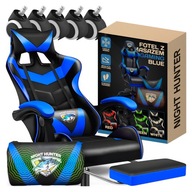 Gamer szék SZÁMÍTÓGÉPES HÁTMASSZÁZZSAL FORGATHATÓ +lábtartó!