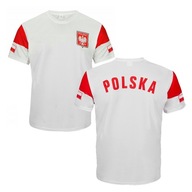 Koszulka T-shirt Piłkarska POLSKA HERB 116cm