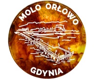 Bursztynowa moneta Molo Orłowo Gdynia