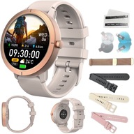 СМАРТ-ГОДИННИК ЖІНОЧИЙ ВОДОНЕПРОНИКНИЙ ГОДИННИК МЕНЮ EN GPS AMOLED PULSE SPORT 4 РЕМІНЦЯ