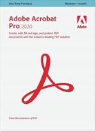 ADOBE ACROBAT 2020 PRO 1PC BOX 1 PC / doživotná licencia BOX