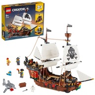 MAX_ LEGO 31109 Creator 3in1 Pirate Ship Toy with Inn & Skull Island, Gift