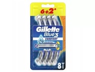 MASZYNKI JEDNORAZOWE GILLETTE BLUE3 PLUS COMFORT 6+2 SZT.