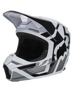 Kask enduro dziecięcy Fox V1 Lux czarno-biały YS