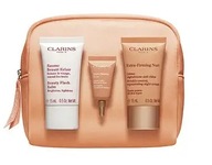 CLARINS Extra zestaw krem maska krem pod oczy kosmetyczka