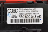 control panel air conditioning devices KLIMY 8E0820043AK AUDI A4 B7 04-08