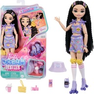 BARBIE DREAM BESTIES SKATE PARTY SET RENEE MÓDNA BÁBIKA 30 CM + PRÍSLUŠENSTVO