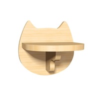Półka Drewniana Półka Ścienna Kotek Kot
