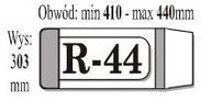 OKŁADKA KSIĄŻKOWA REGULOWANA R44 (50SZT) IKS, IKS